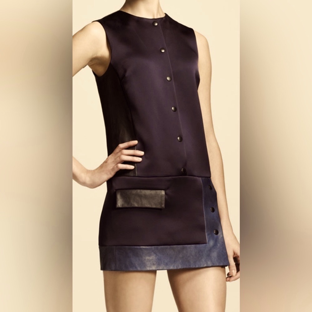 rag & bone navy and black mini dress